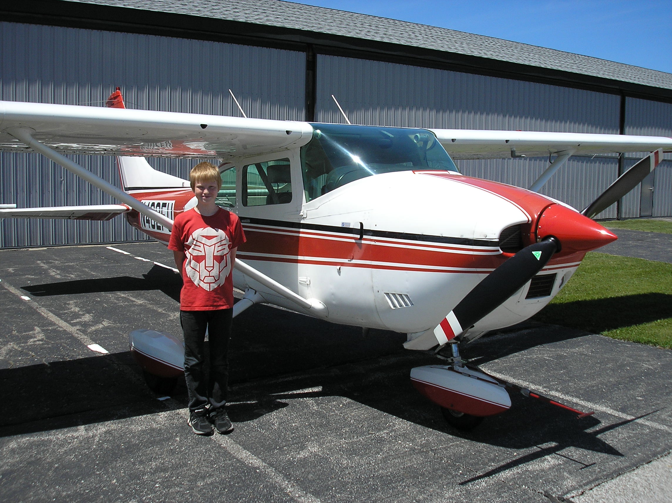 David Sawyer by Tom's plane