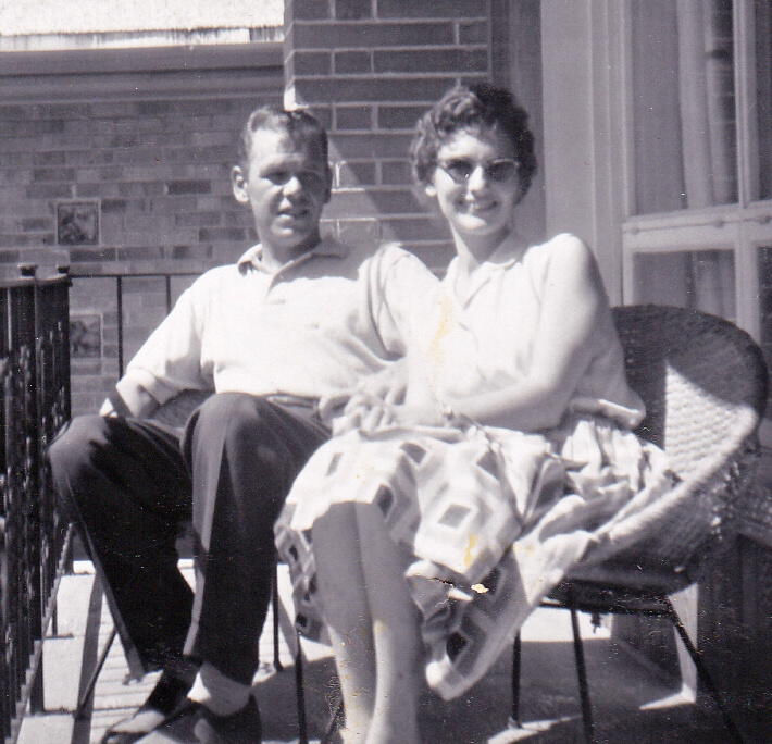 Gordon and Shirley Ponceby, August 1958