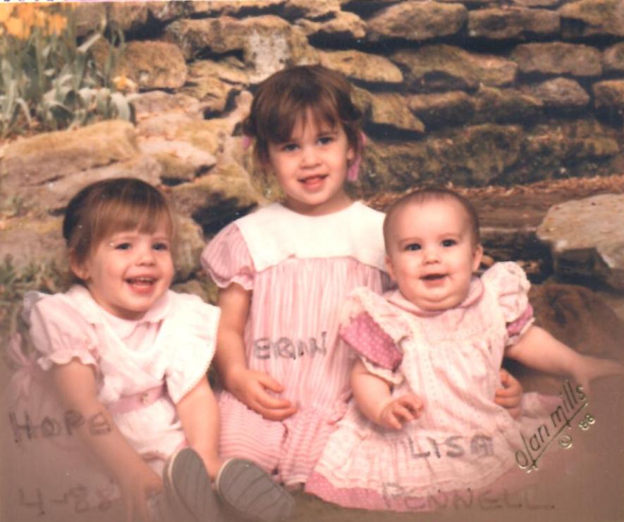 Hope, Erin and Lisa Pennell, 1988