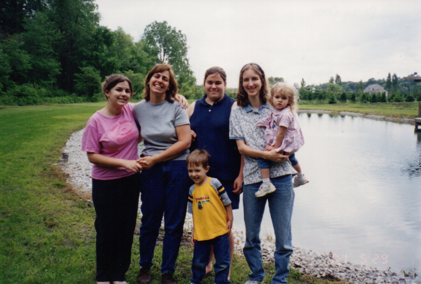 Hope, Jean, Pennell; George Sawyer; Erin Pennell; Katherine, Sarah Sawyer, May, 2001