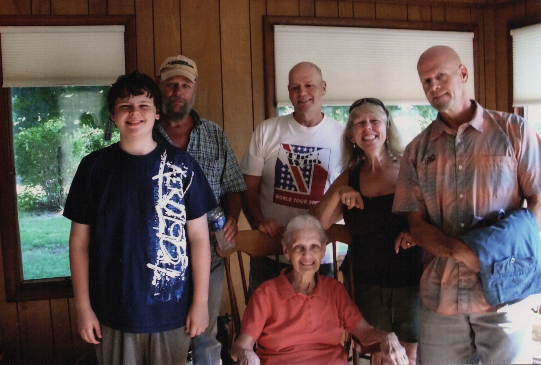 Ian, Eddie, Bruce, Shirley, Laura, David Ponceby - August 2013