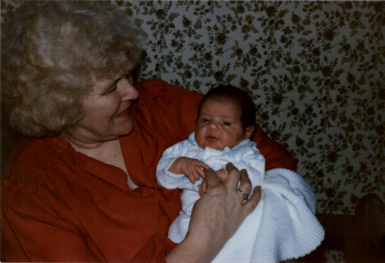 Irma Zabowski and Hope Pennell, early March, 1986