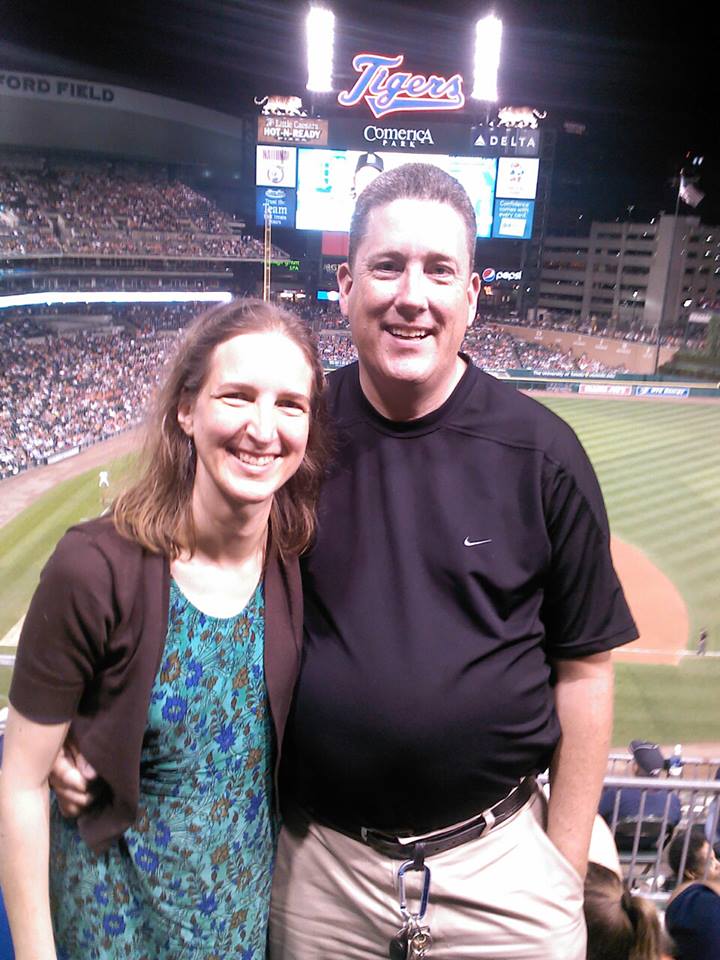 Enguagement of Katherine Sawyer and Danny McDonnell at Tiger Stadium in July, 2013
