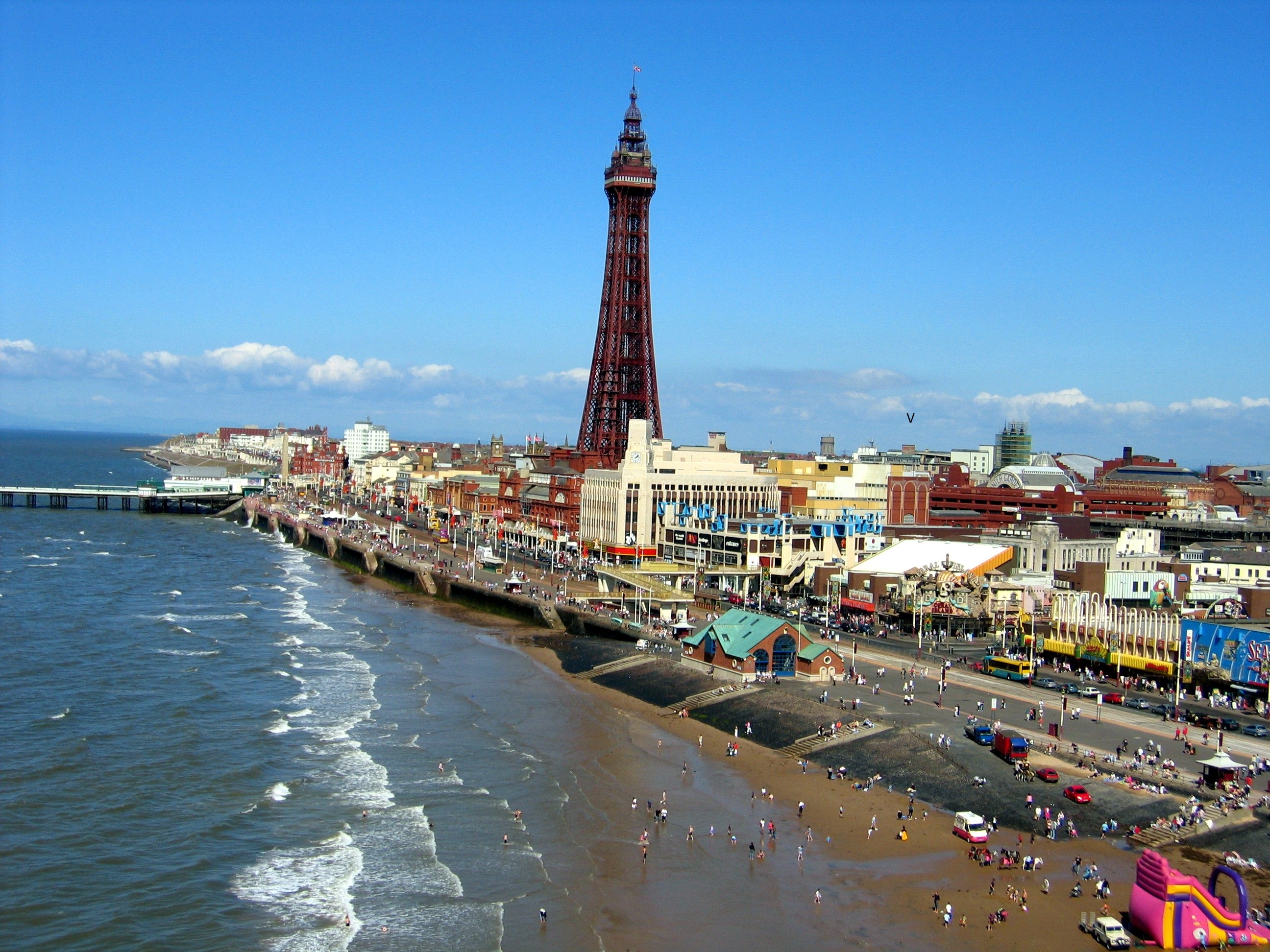 Blackpool Tower from Central Pier Ferris Wheel