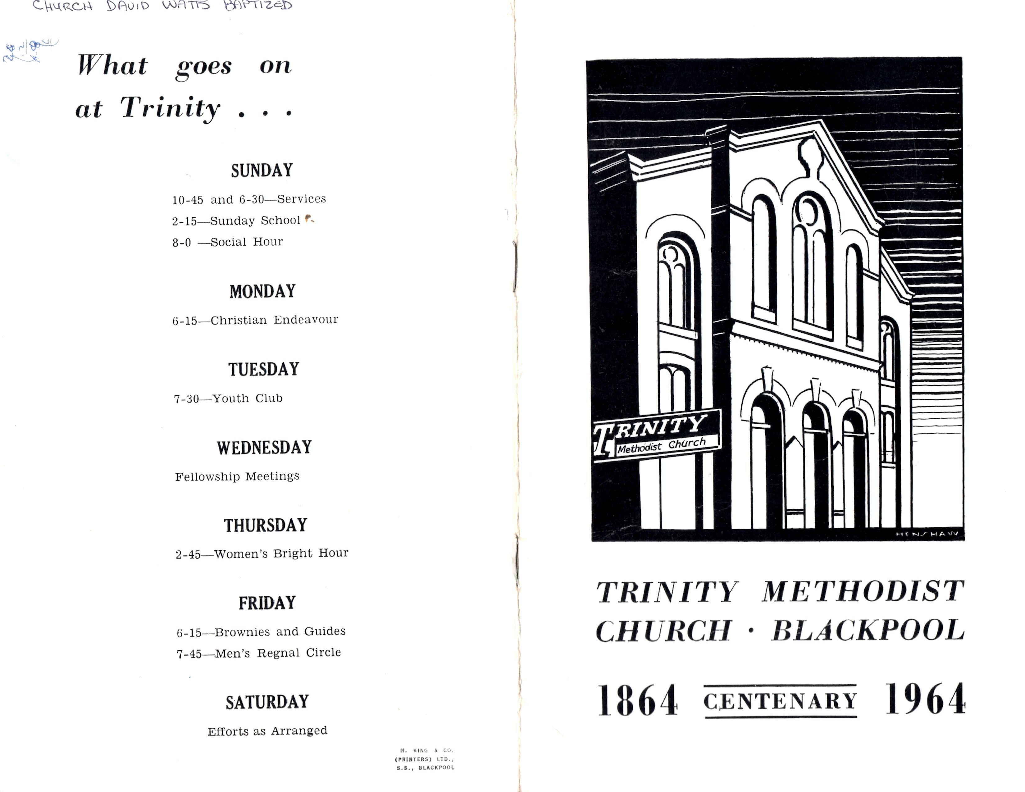 Trinity Methodist Church Blackpool back and front