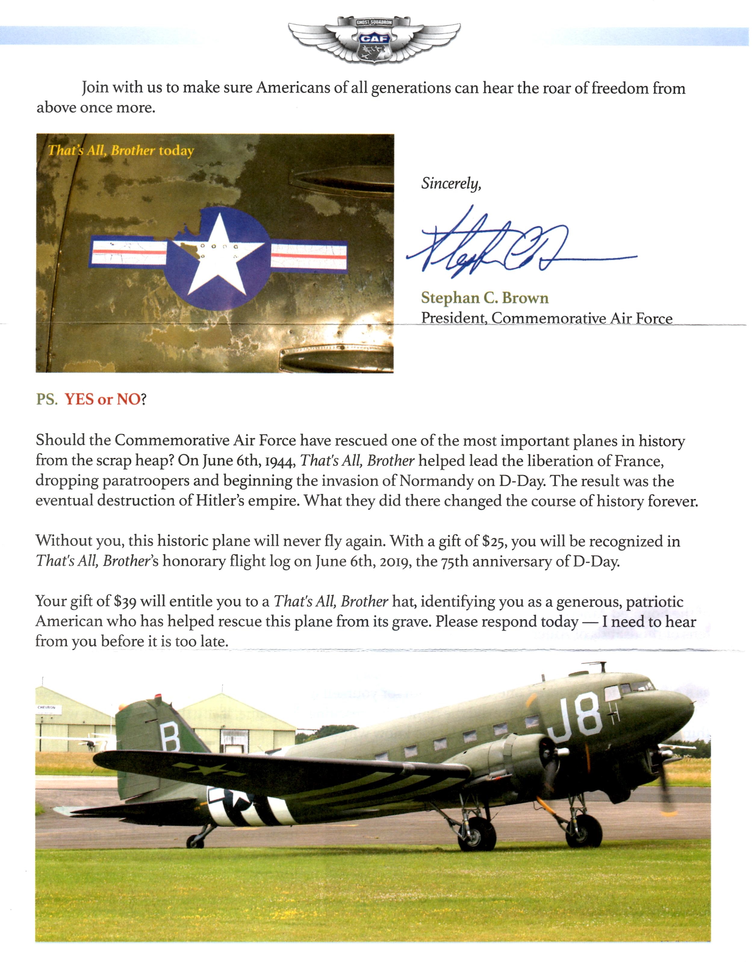 CAF That's All Brother Letter page 8
