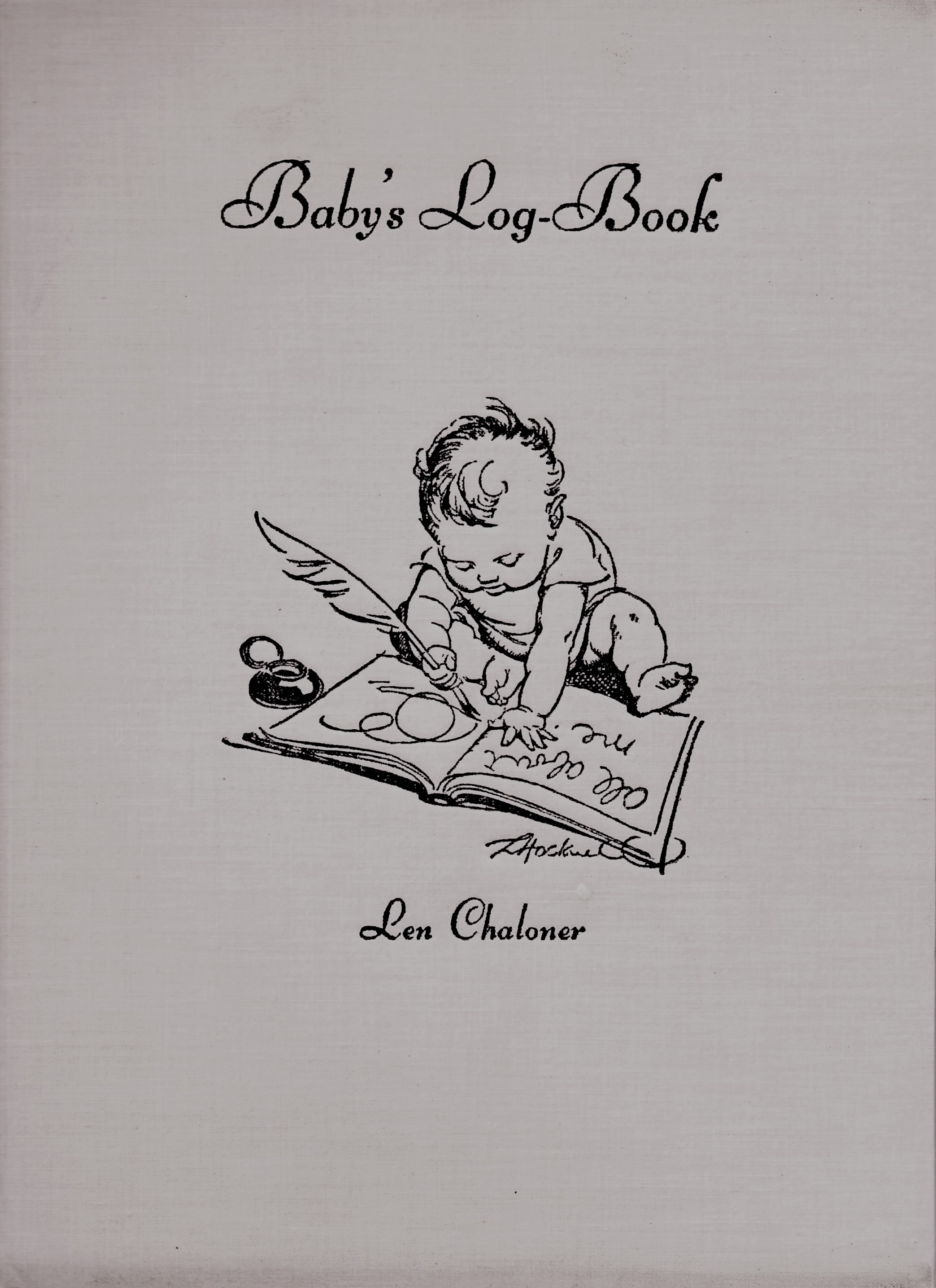 David Stephen Watts Babys Log Book cover