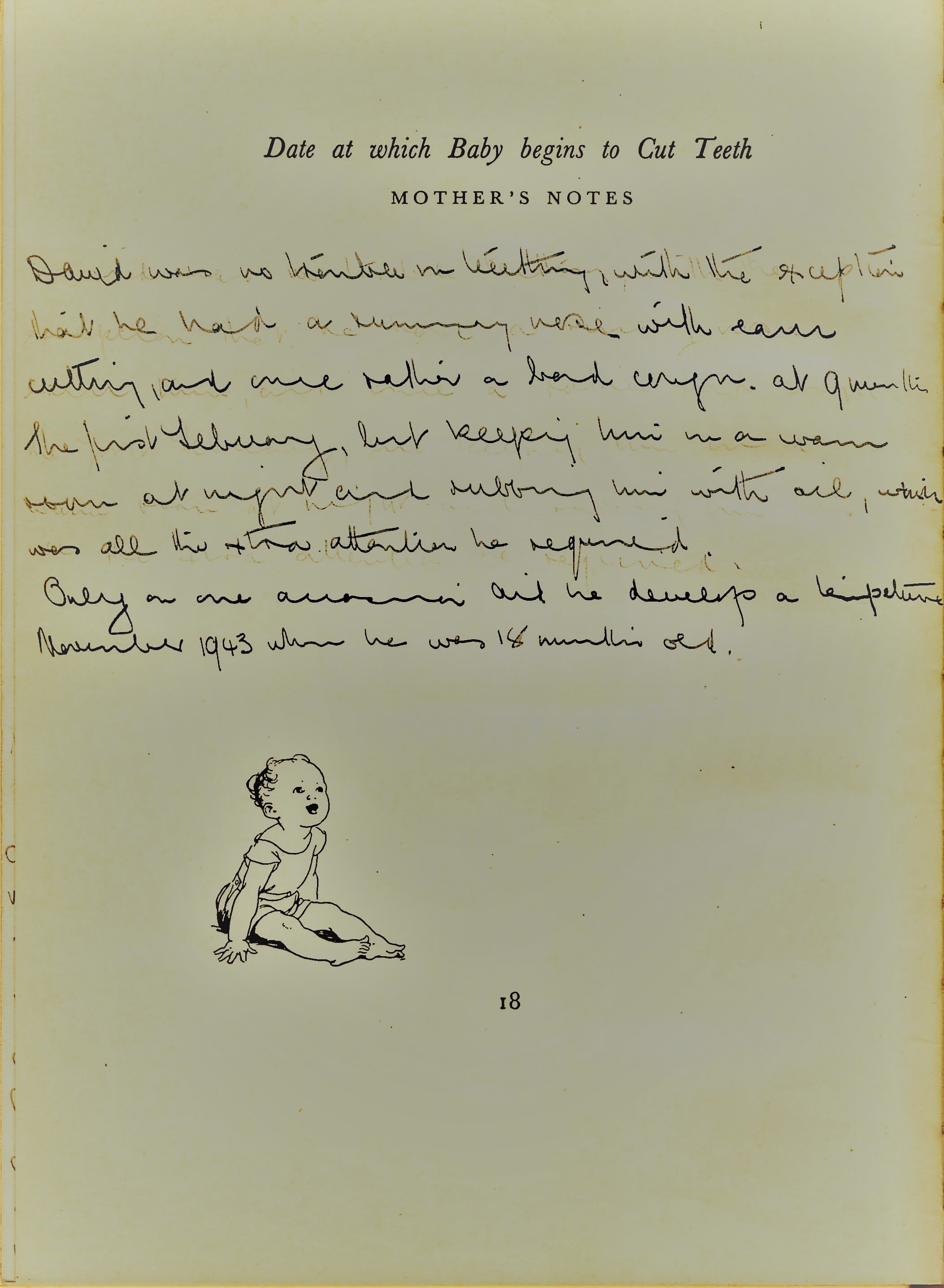 David Stephen Watts Babys Log Book page 18