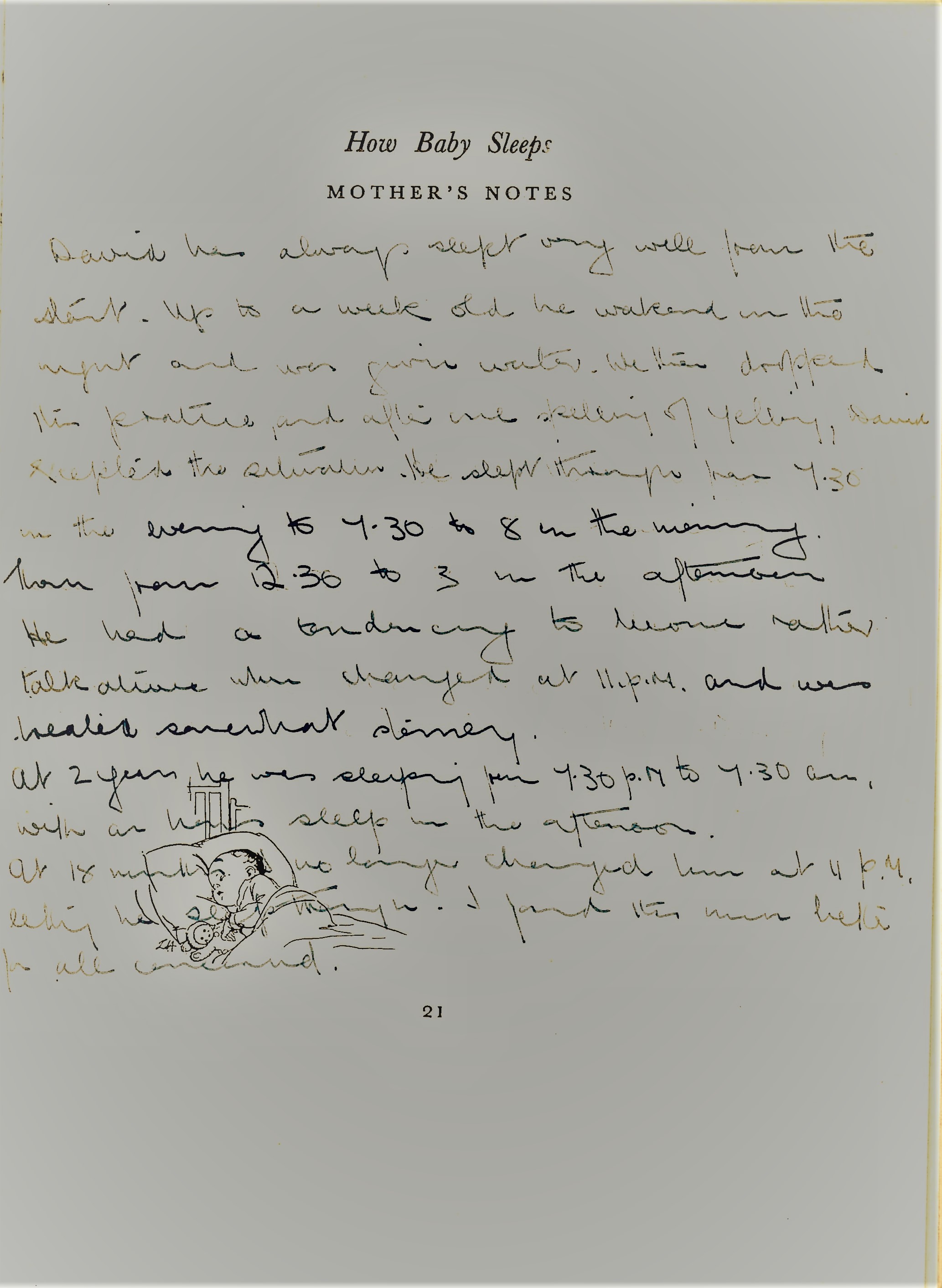 David Stephen Watts Babys Log Book page 21