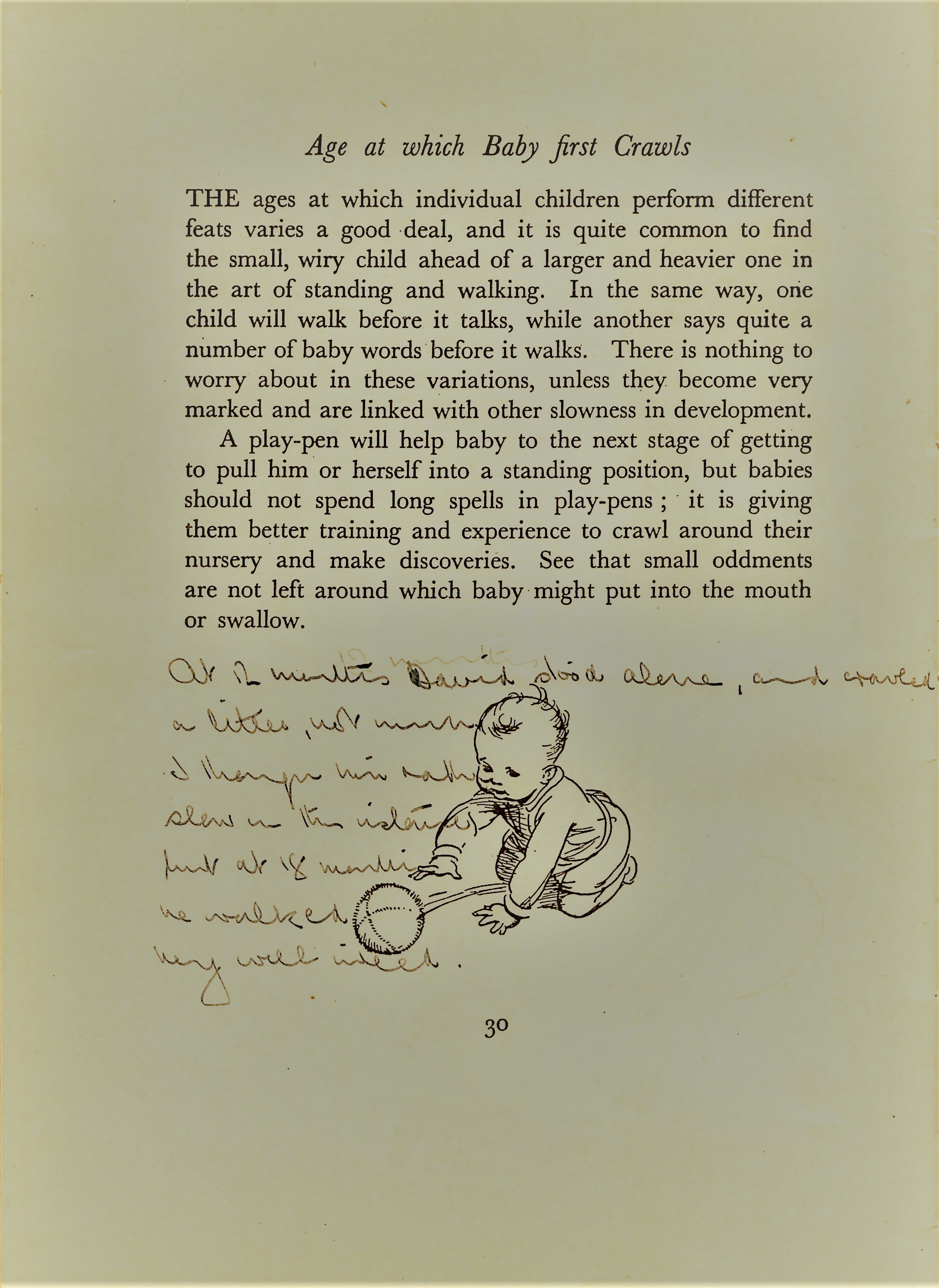 David Stephen Watts Babys Log Book page 30