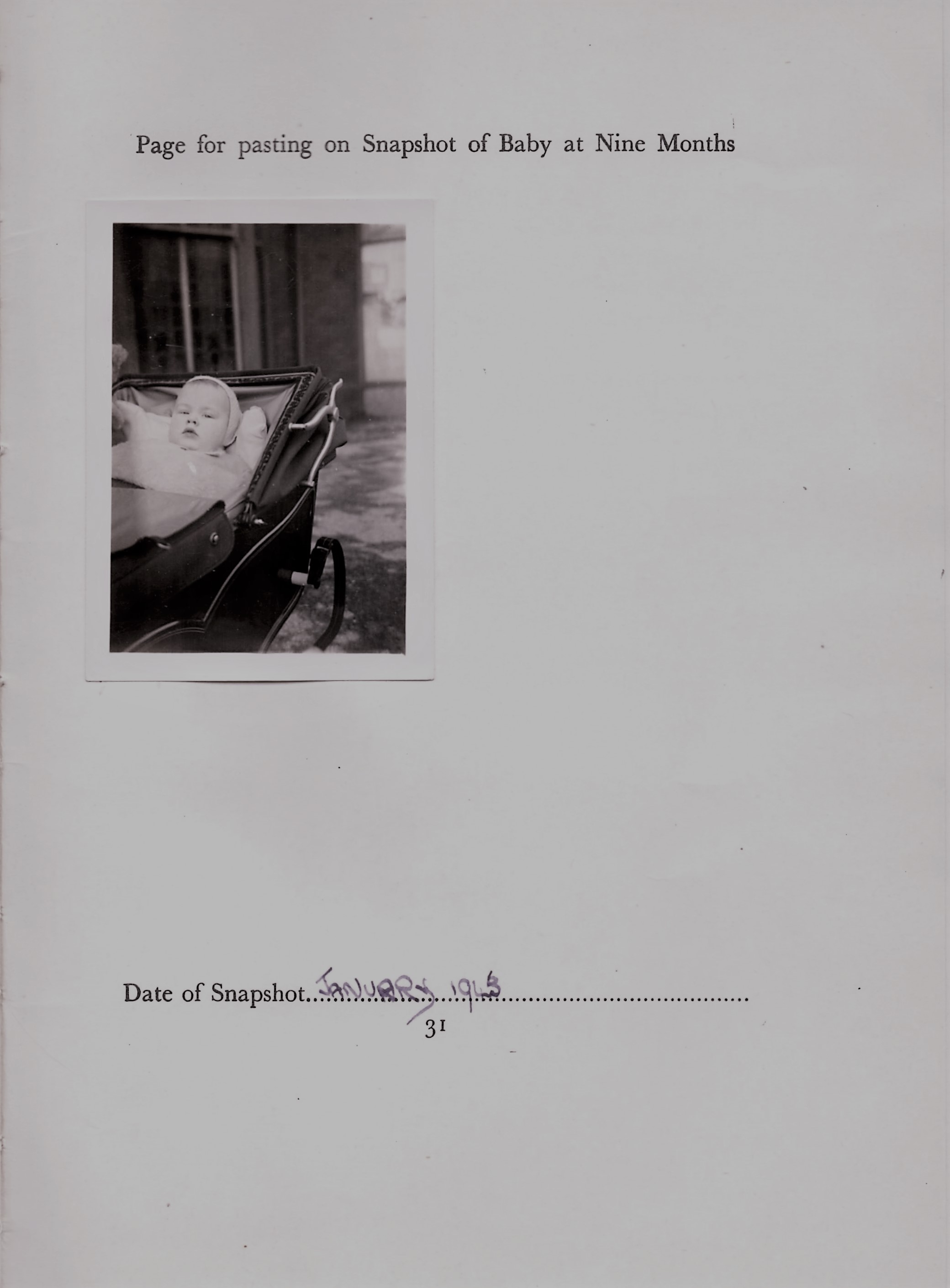David Stephen Watts Babys Log Book page 31