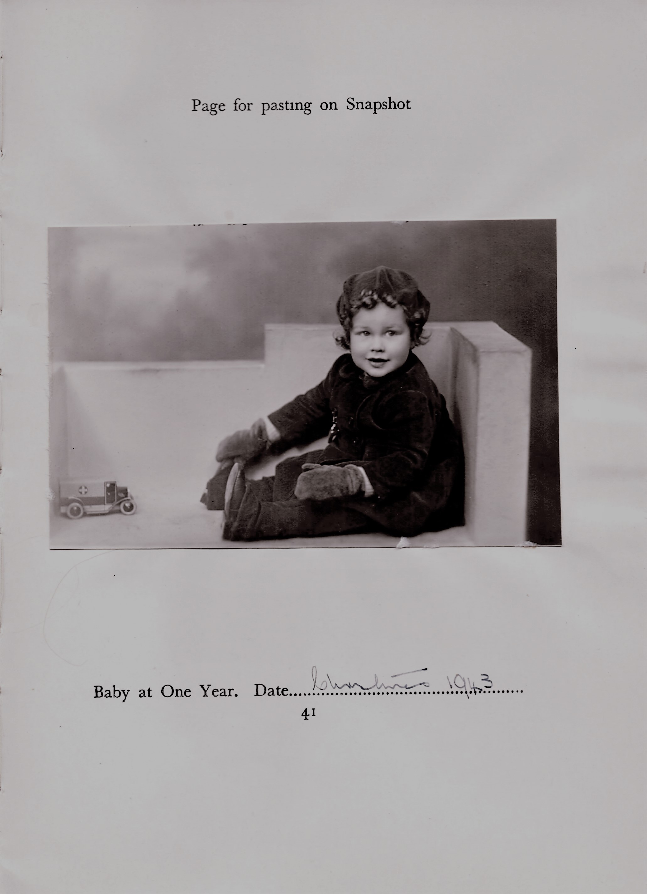 David Stephen Watts Babys Log Book page 41