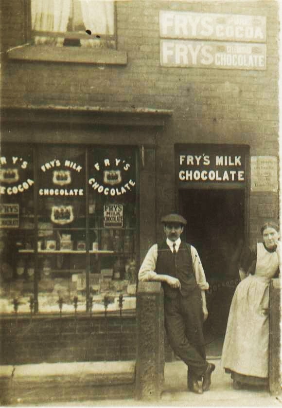 George and Alice Foster at the Fry's Milk Chocolate Shop
