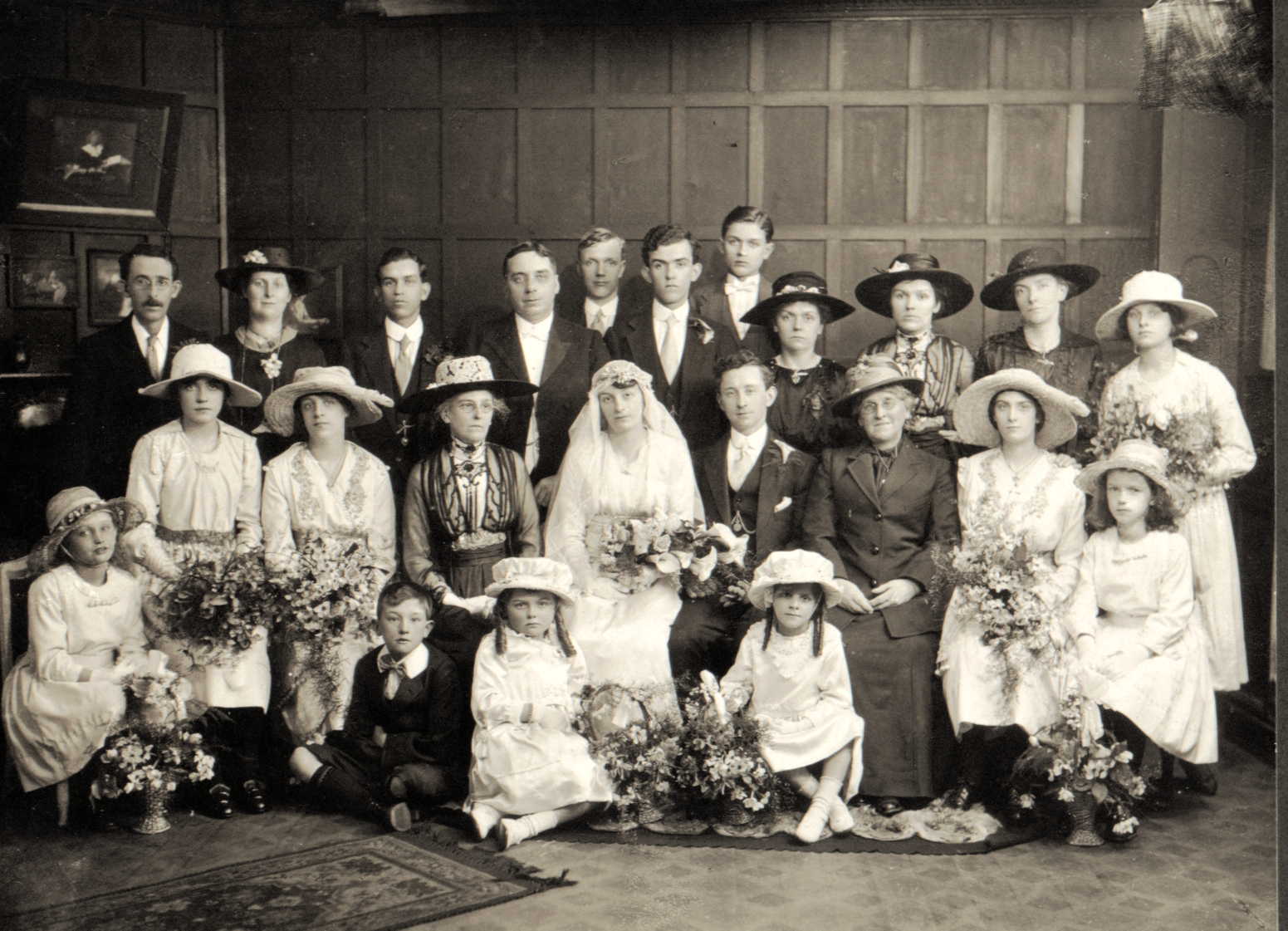 George and Gladys Jolliffe Wedding Party