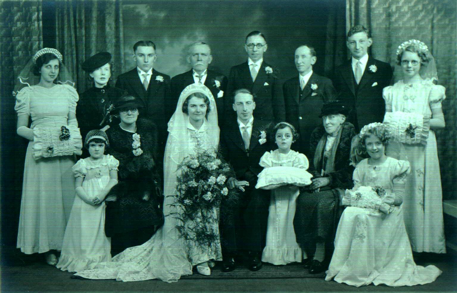 Hartley and Hephzibah Watts Wedding Party