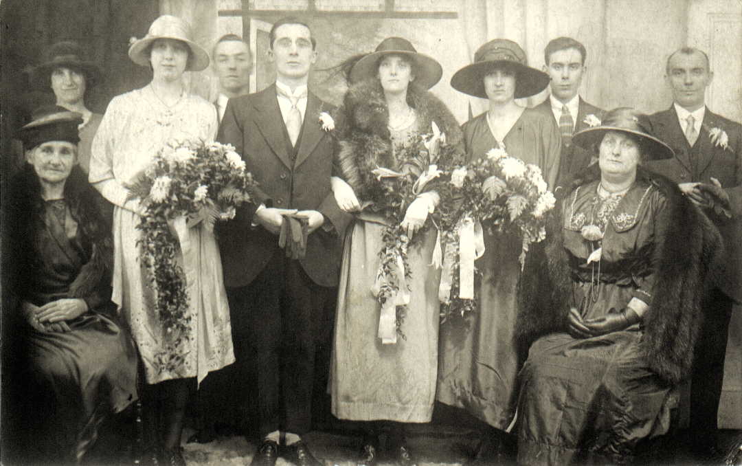 Herman and Gertie Wilkinson Wedding Party