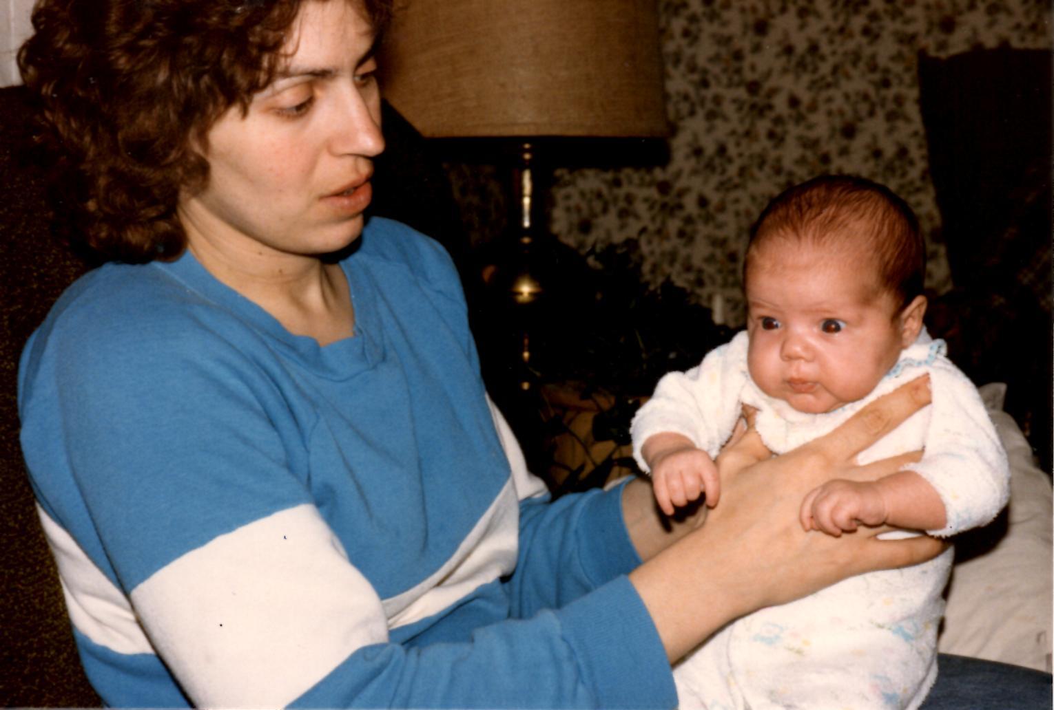 Jeane and Hope Pennell, March, 1986