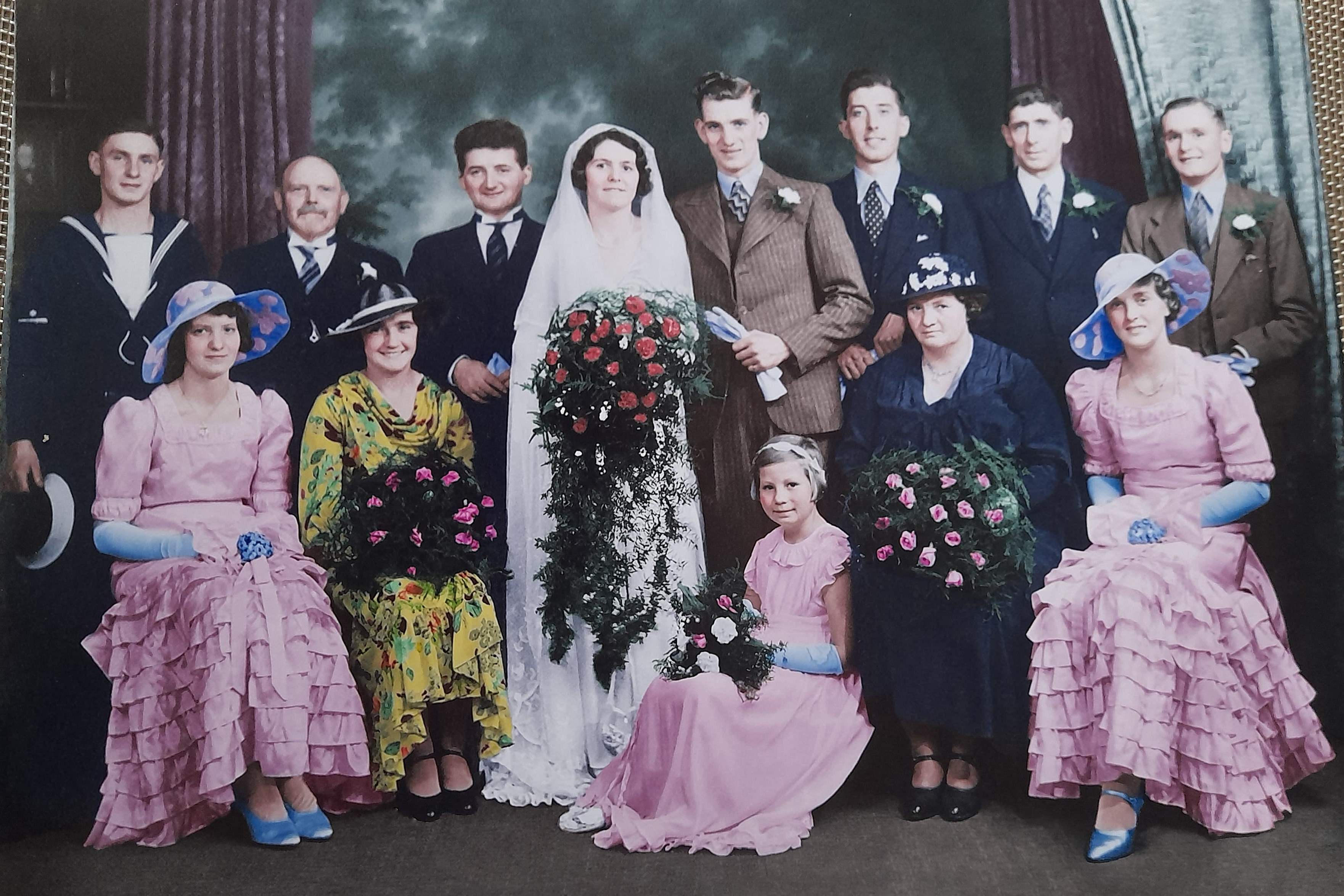 Robert and Vera Edwards Wedding Party