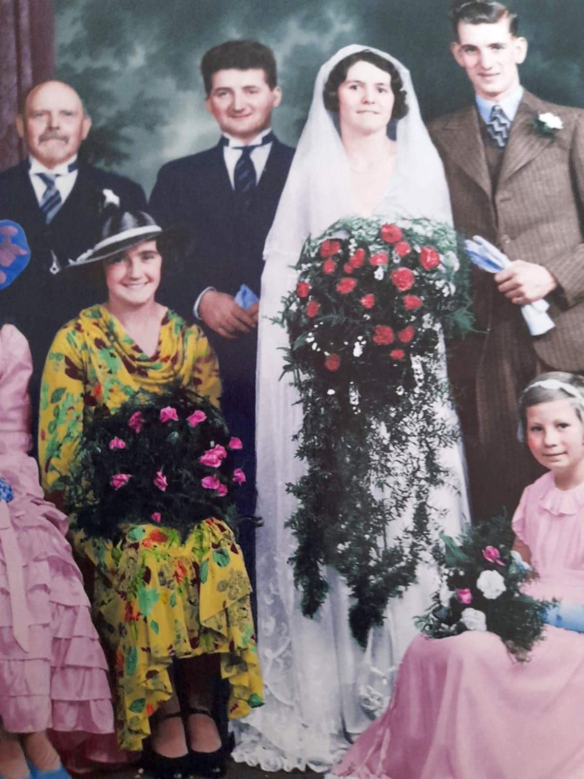 Robert and Vera Edwards Wedding Party, small