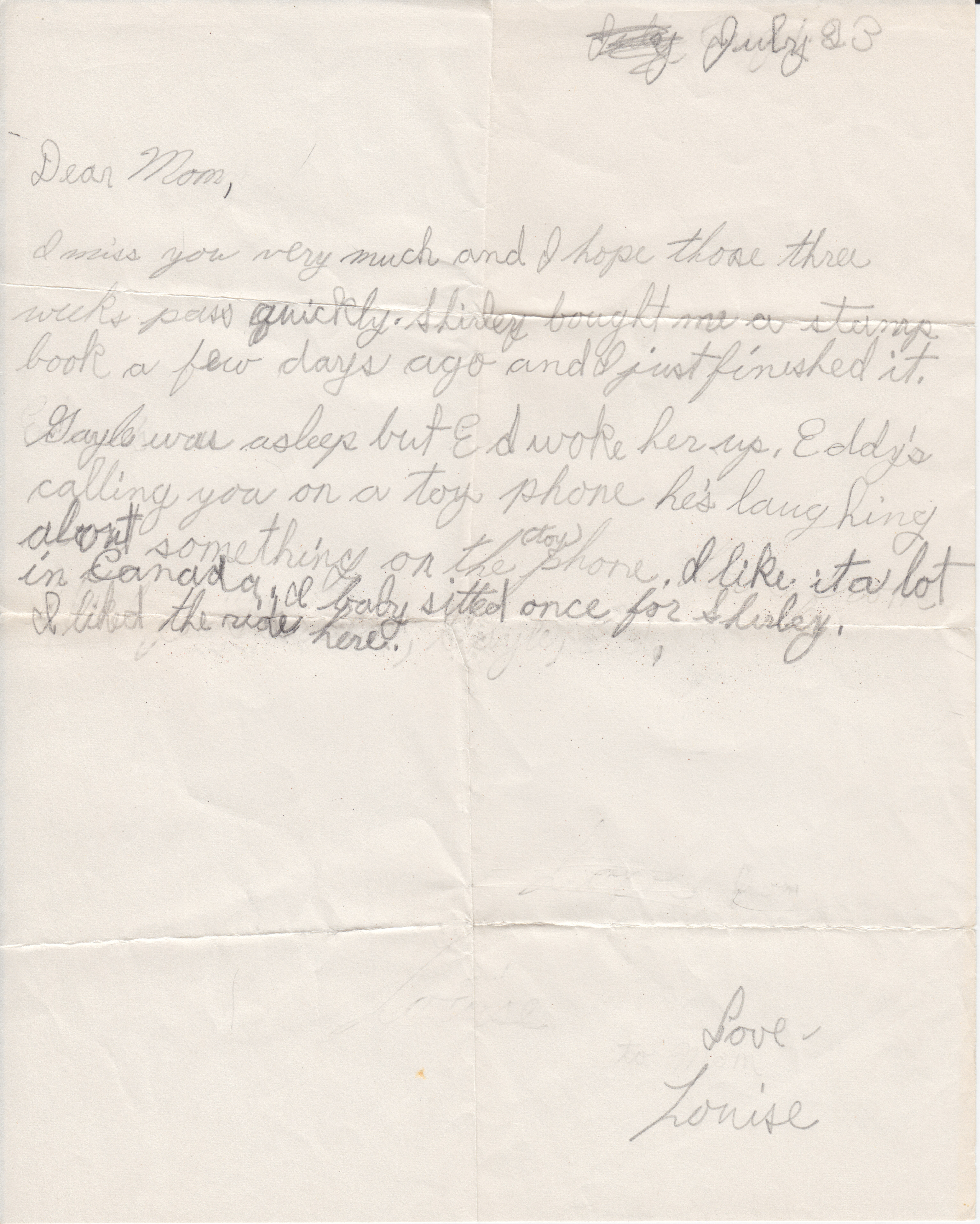 Letter Louise to Lola, July_23