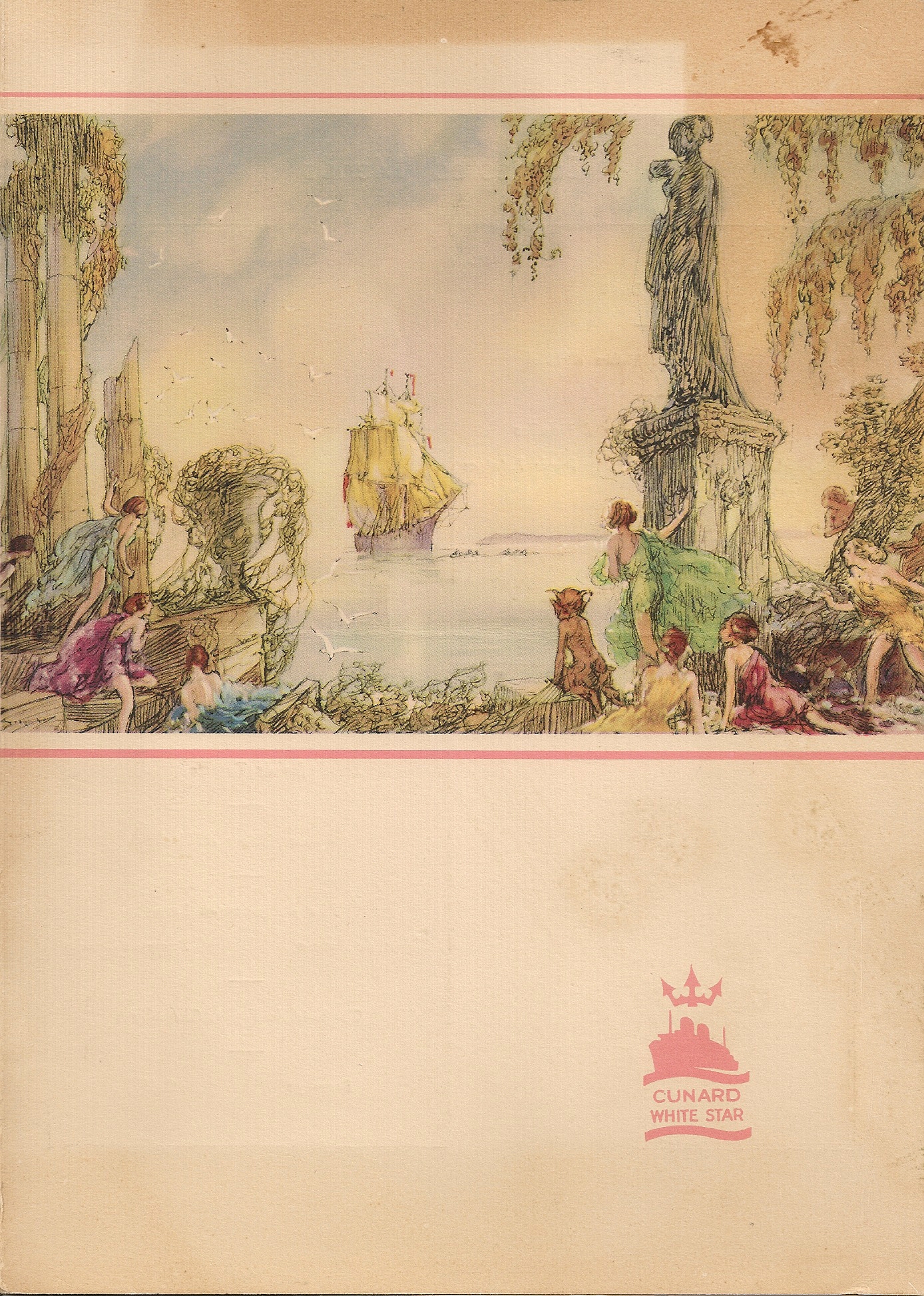 R.M.S. Queen Mary Luncheon Menu, Dec. 4, 1947, front