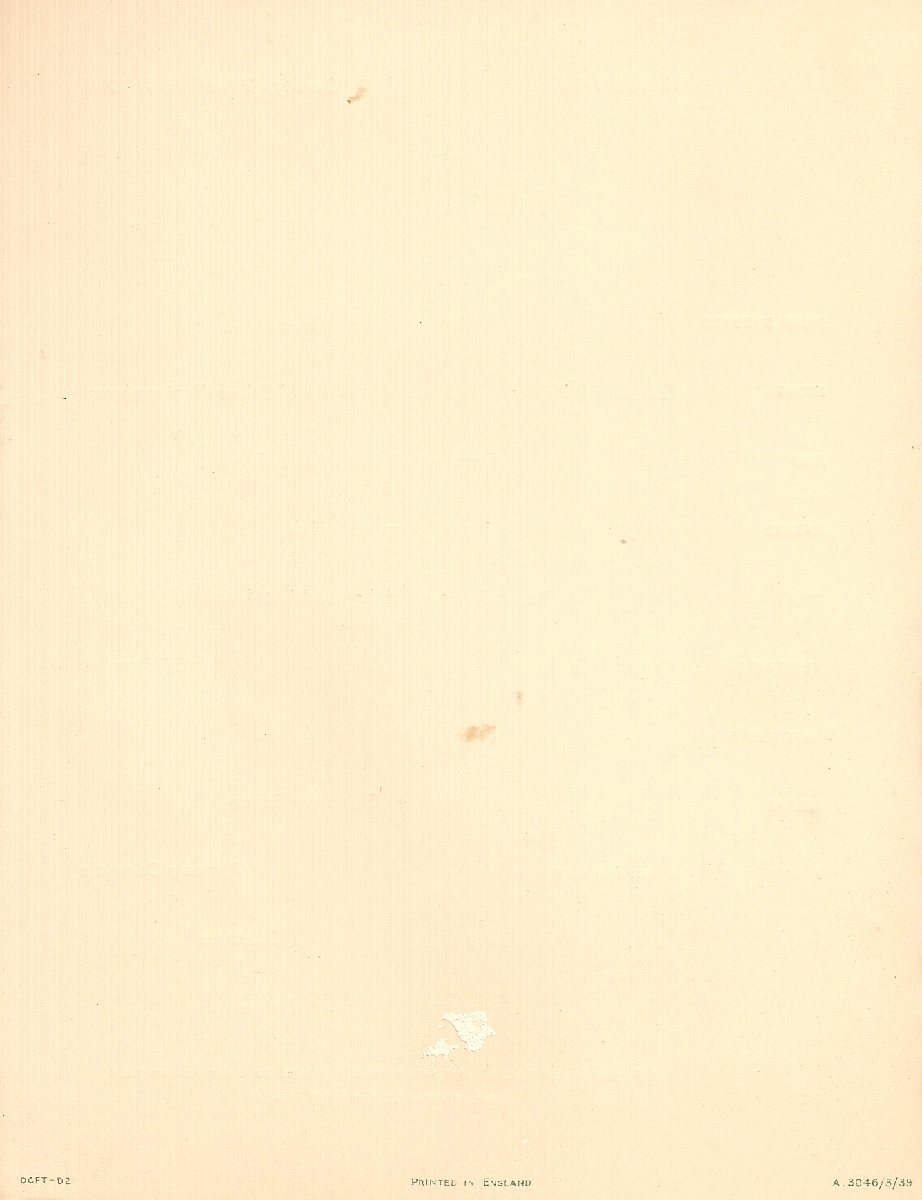 R.M.S. Queen Mary Dinner Menu, Dec. 7, 1947, back