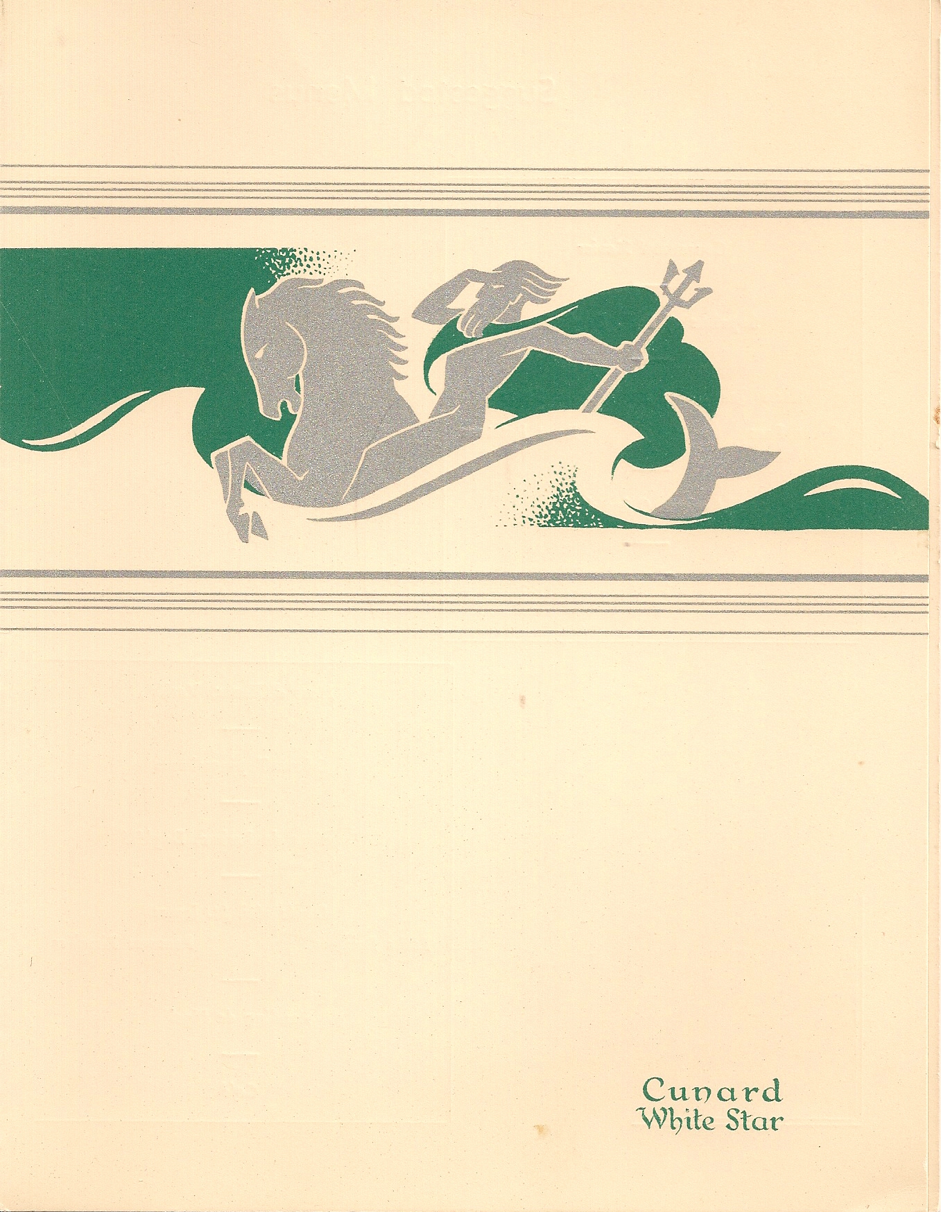 R.M.S. Queen Mary Dinner Menu, Dec. 7, 1947, front
