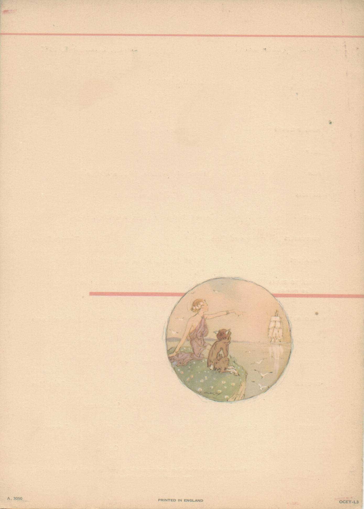 R.M.S. Queen Mary Luncheon Menu, Dec. 7, 1947, back