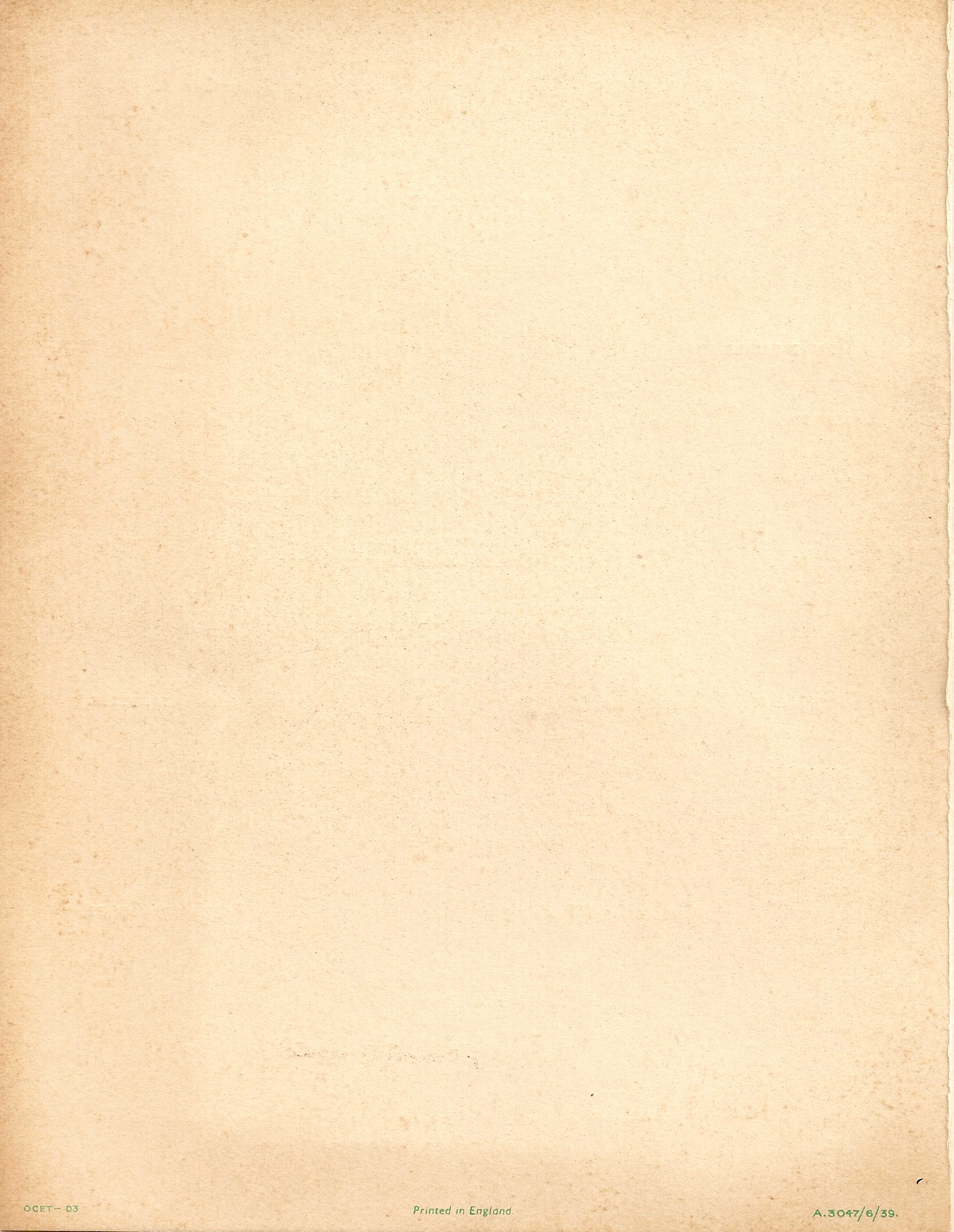 R.M.S. Queen Mary Dinner Menu, Dec. 8, 1947, back