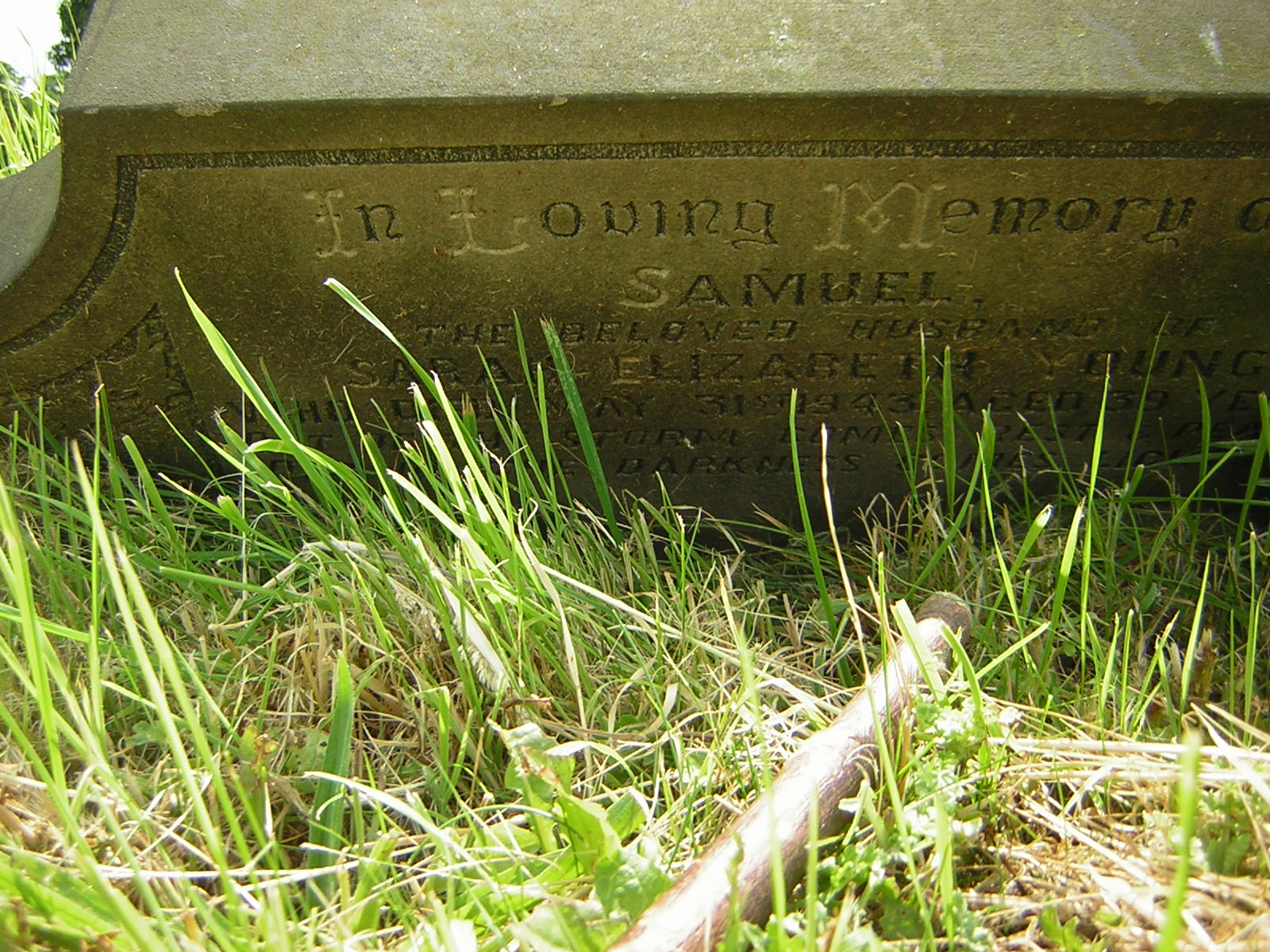 Samuel Young's (Died 1943) Gravestone from Craig Mollekin