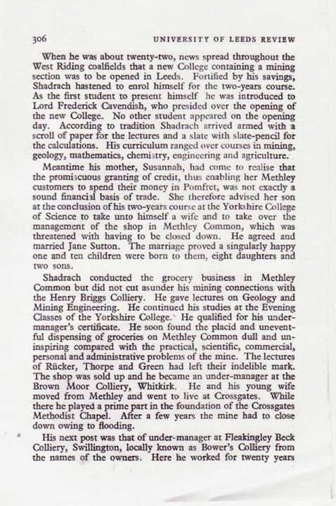 Shadrach Stephenson in University Of Leeds Review - page 306