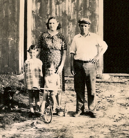 Shirley, Lola, Jimmy, and Paul Armstrong, 1938