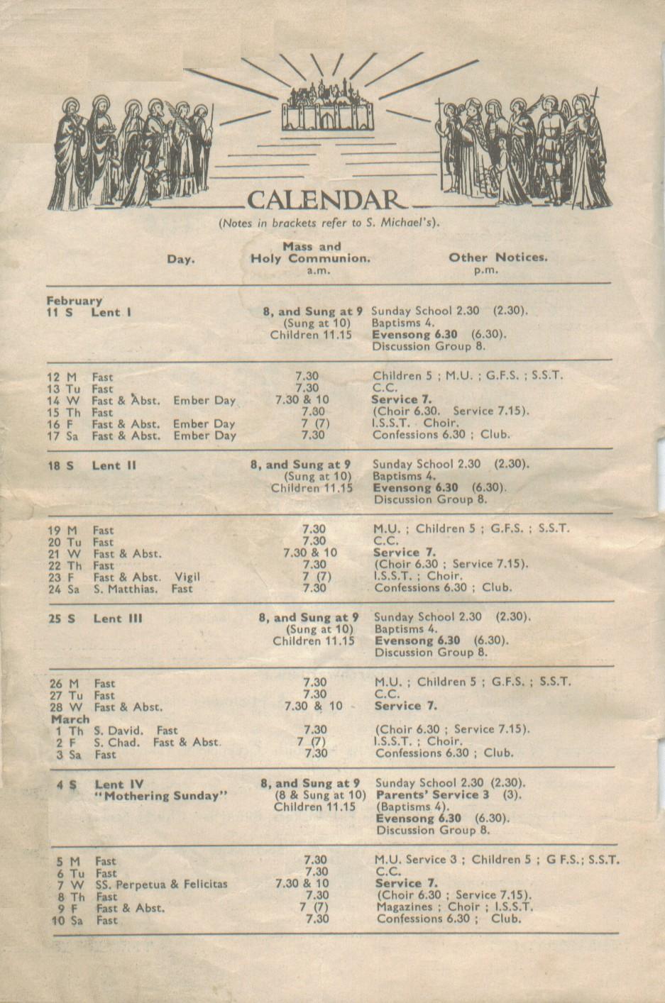 Swinton Parish Magazine, February, 1951, page  2