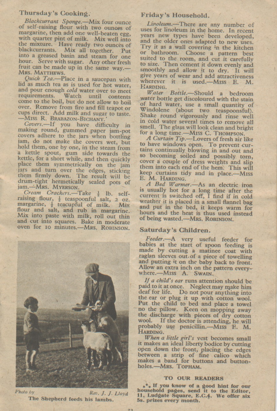 Swinton Parish Magazine, February, 1951, page 11