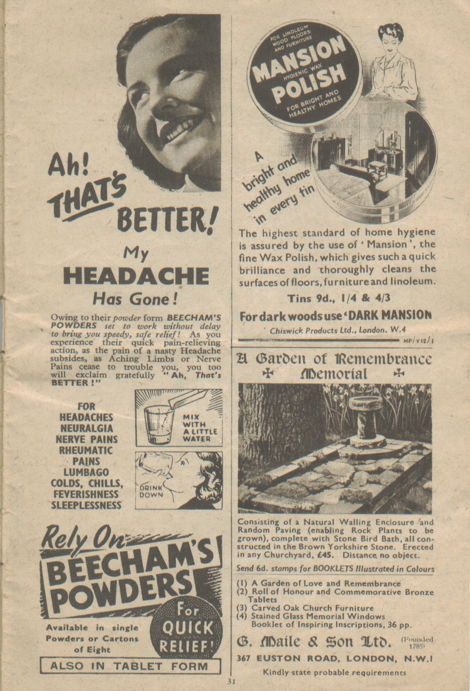 Swinton Parish Magazine, February, 1951, page 19