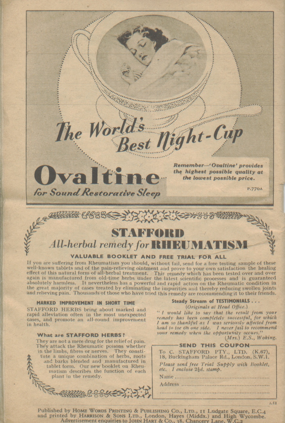 Swinton Parish Magazine, February, 1951, page  20