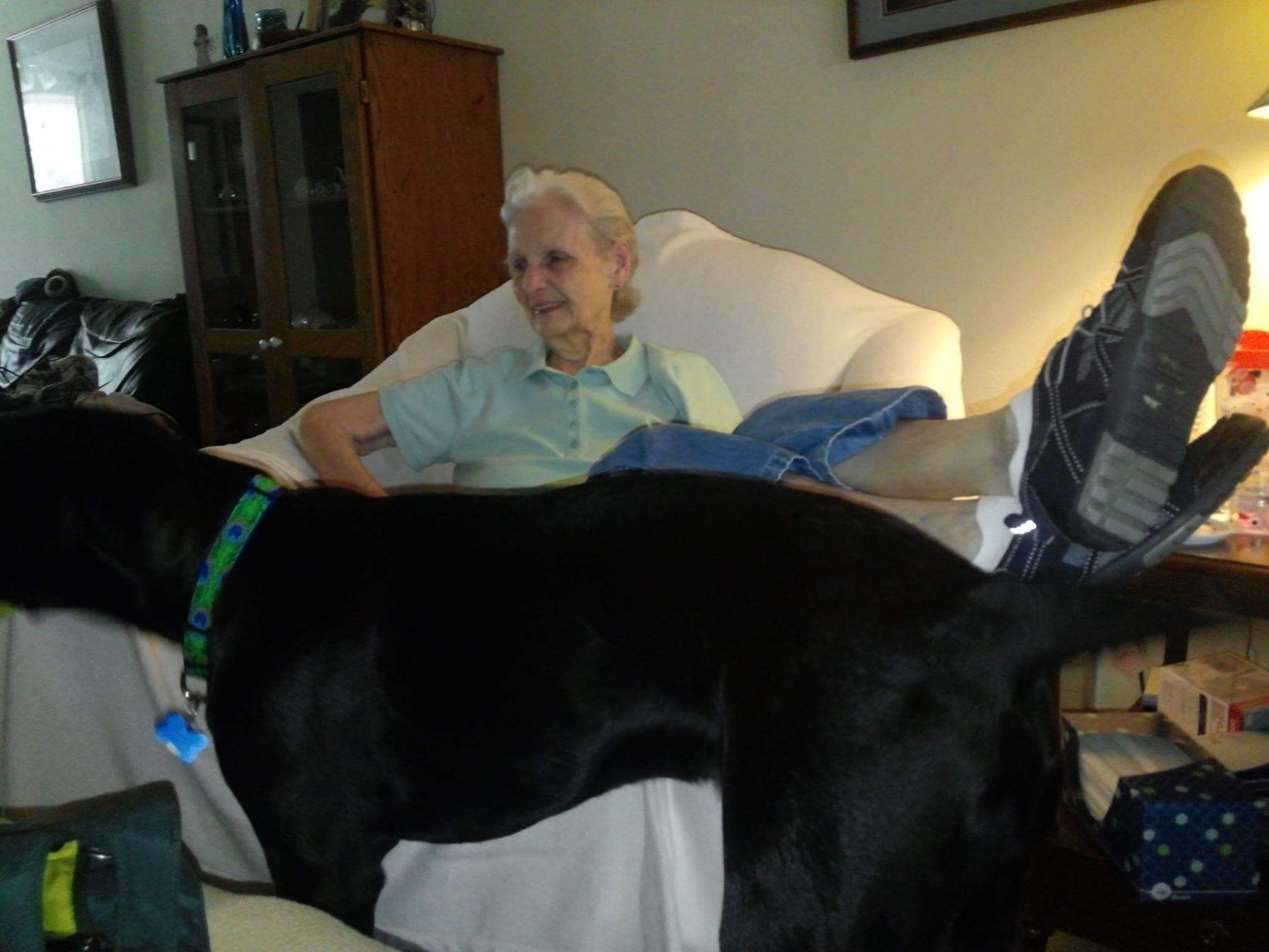 Shirley Ponceby with Phineas