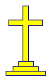 Our Lord's Cross on steps of Faith, Hope, and Love - ClickArt