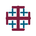 Jerusalem Cross - Christianity spreads to the four corners of the earth (ClickArt)