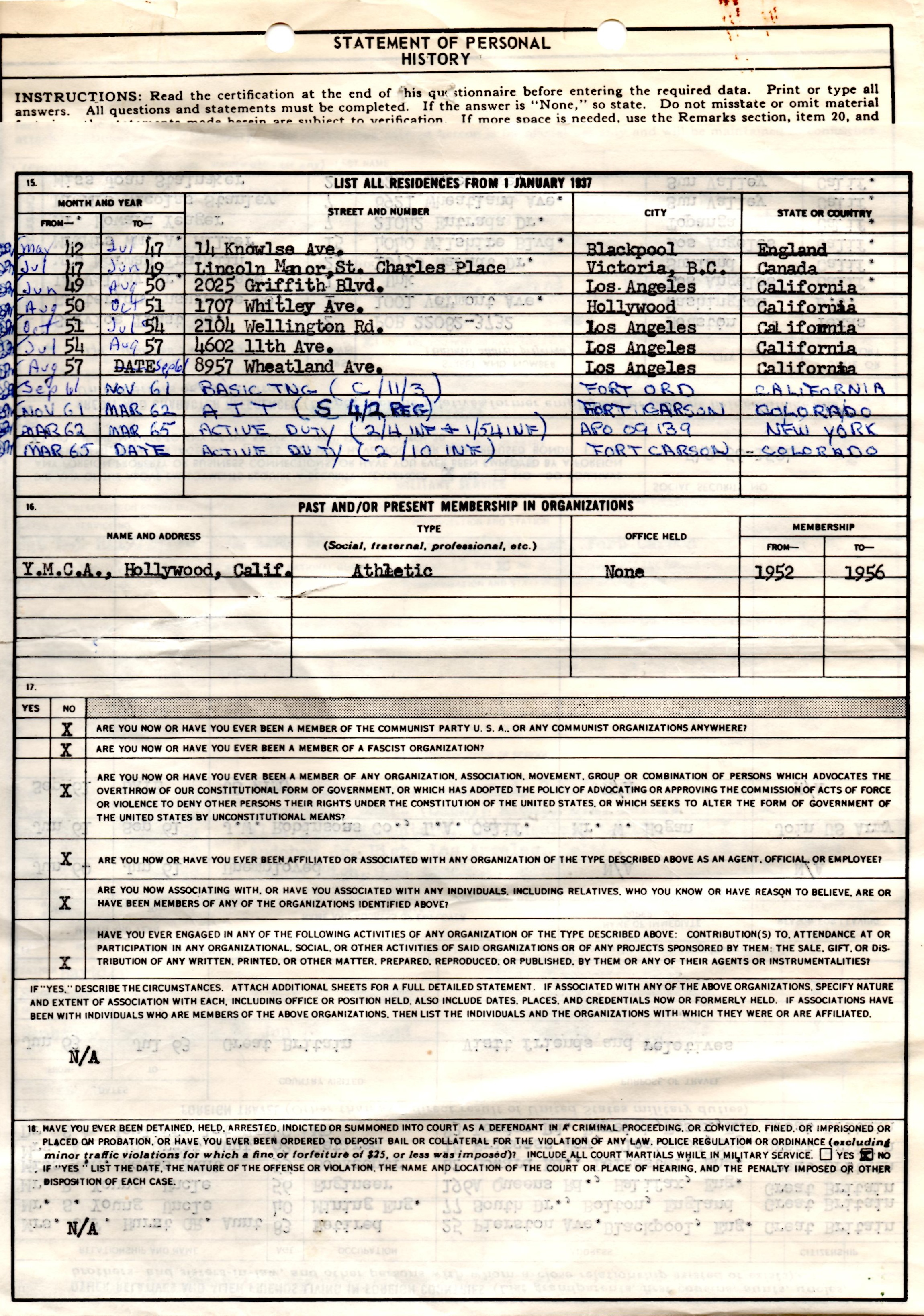 Personal History, page 3